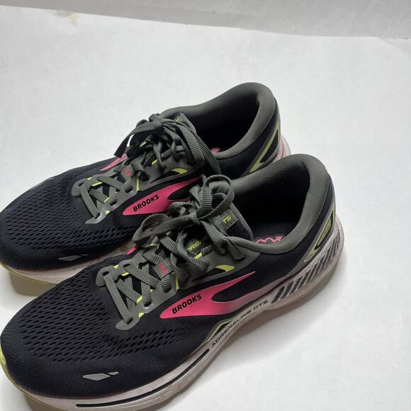 Brooks Womens Adrenaline GTS 23 1203811B037 Black Running Shoes Sneakers Size 11 - Picture 3 of 8